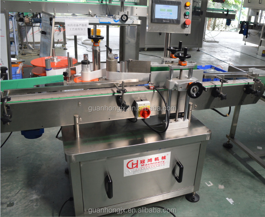 1 のコアコンポーネント 自動ガラスボトルラベルリングマシンAC 220V/50HZ電圧