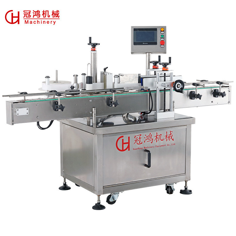 飲料のためのコアコンポーネントの1つのセルフアデシブ垂直丸いボトルラベル機器