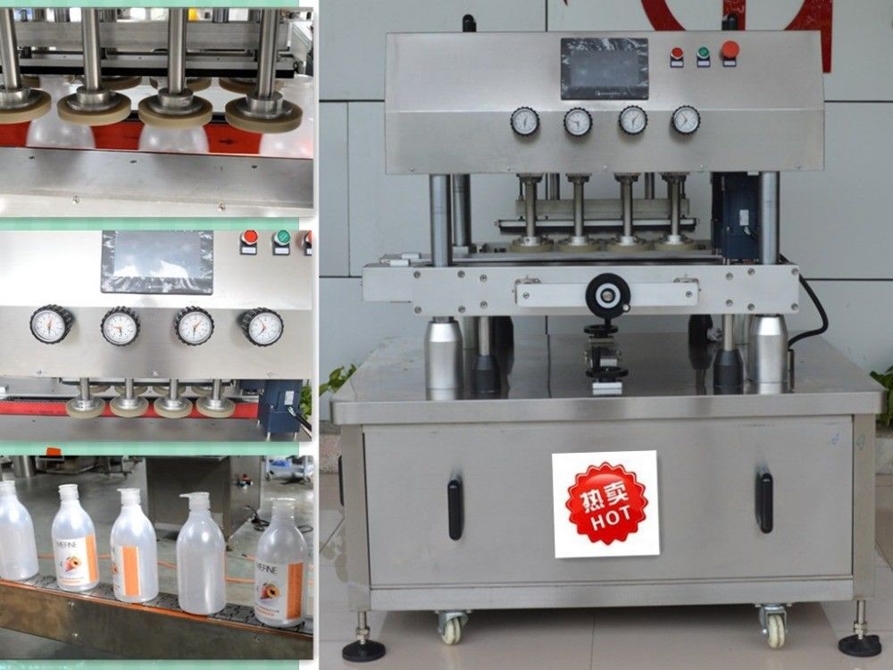 木製包装材料 100mm ガラスとリチ飲料のためのモーター付き蓋機