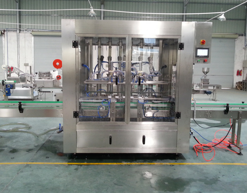 プラスチックボトル/ボトル用の自動セルボピストン型詰め機